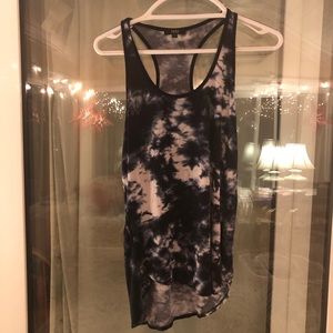 Blue tie dye boho tank top iSSi